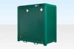 1+1 double mains toilet unit 8ft x 5ft (green – ral 6005)