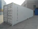 20ft white shipping container (one trip) – ral 9003 wind & watertight storage container