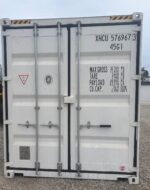 new 40ft high cube white shipping container – pure white single door storage container