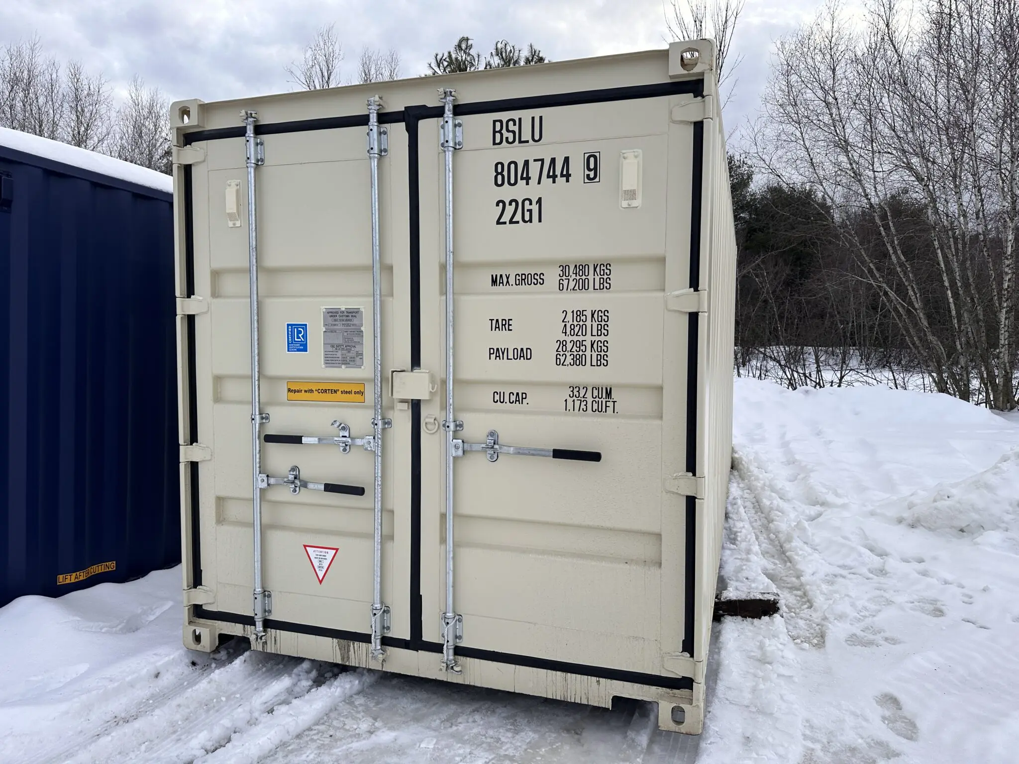 1 20ft New Storage Container with Easy Open Door - Image 1