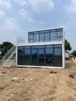 Two Floor Container House Kit with Glass Walls – Modern Double-Storey Modular Home