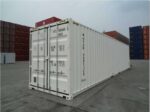 20ft white shipping container (one trip) – ral 9003 wind & watertight storage container