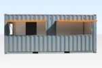 20ft shipping container café – portable container coffee shop & food kiosk