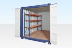 Adjustable Heavy Duty Three Tier Container Racking (Single Bay)
