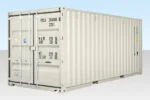 20ft one trip shipping container – white (ral 9003) | wind & watertight storage container