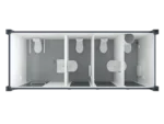 20′ Toilet Container, Three Standard And One Barrier-free Toilet, Premium - Image 3