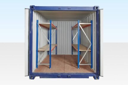 adjustable heavy duty three tier container racking (single bay)