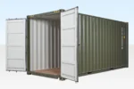 20ft high cube one trip shipping container (9'6") – new wind & watertight storage container