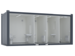 20′ Toilet Container, Three Standard And One Barrier-free Toilet, Premium - Image 6