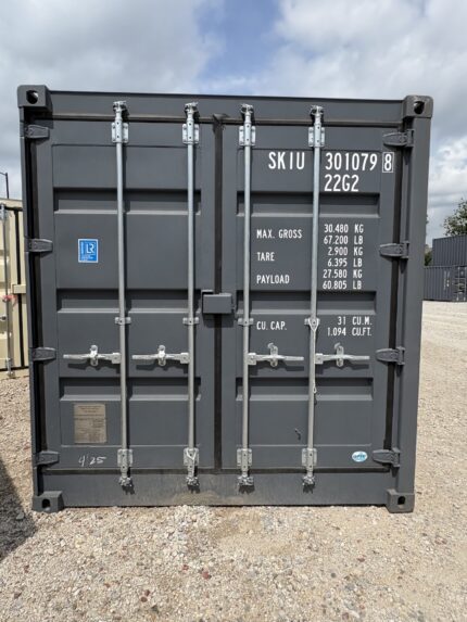 20ft slate gray shipping container
