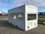 20ft high cube fixed glazing observation container