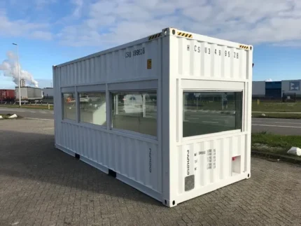 20ft high cube fixed glazing observation container
