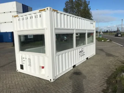 20ft high cube fixed glazing observation container