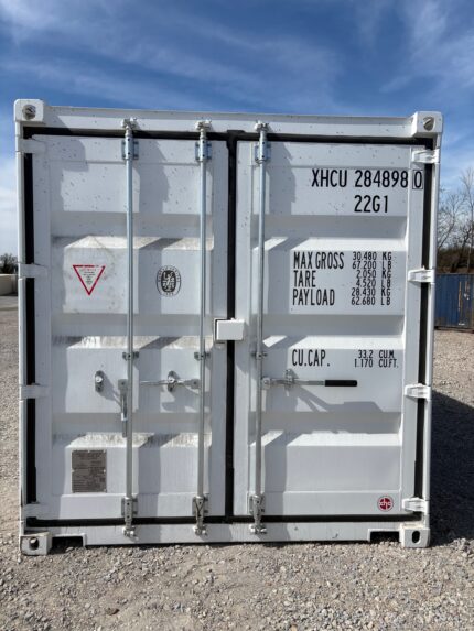 new 20ft white shipping container