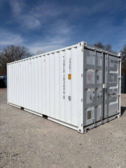 new 20ft white shipping container