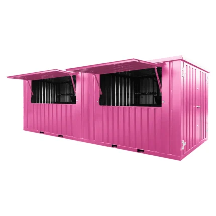 20 foot pink container bar – durable, portable & easy to assemble