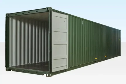 40ft shipping container green (ral 6007)