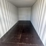 new 20ft light gray shipping contain