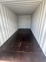 new 20ft light gray shipping contain