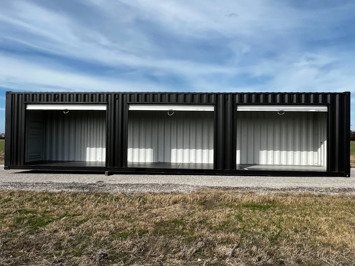 I1 40ft Shipping Container w/3 Roll-Up Side Doors - Image 1