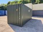 20′ x 8′ x 8.5′ tall – new shipping / storage container – wind and watertight– green this is as new of a storage container as you can buy here in the united states. it was built new in china then shipped here to the us with a load of goods in it. once in the us it was unloaded and then taken into our inventory to be sold. ***please review the pictures closely, there are a couple of dents on the right side of the container*** easy open door coated floors lock box for added security. lock box takes a special lock sold separately. 14 vents sku bbuu802702 0 container size 20' new