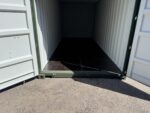 20′ x 8′ x 8.5′ tall – new shipping / storage container – wind and watertight– green this is as new of a storage container as you can buy here in the united states. it was built new in china then shipped here to the us with a load of goods in it. once in the us it was unloaded and then taken into our inventory to be sold. ***please review the pictures closely, there are a couple of dents on the right side of the container*** easy open door coated floors lock box for added security. lock box takes a special lock sold separately. 14 vents sku bbuu802702 0 container size 20' new