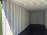 20′ x 8′ x 8.5′ tall – new shipping / storage container – wind and watertight– green this is as new of a storage container as you can buy here in the united states. it was built new in china then shipped here to the us with a load of goods in it. once in the us it was unloaded and then taken into our inventory to be sold. ***please review the pictures closely, there are a couple of dents on the right side of the container*** easy open door coated floors lock box for added security. lock box takes a special lock sold separately. 14 vents sku bbuu802702 0 container size 20' new