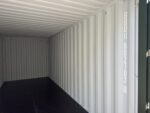 20′ x 8′ x 8.5′ tall – new shipping / storage container – wind and watertight– green this is as new of a storage container as you can buy here in the united states. it was built new in china then shipped here to the us with a load of goods in it. once in the us it was unloaded and then taken into our inventory to be sold. ***please review the pictures closely, there are a couple of dents on the right side of the container*** easy open door coated floors lock box for added security. lock box takes a special lock sold separately. 14 vents sku bbuu802702 0 container size 20' new