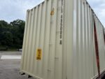 40′ x 8′ x 9.5′ high cube shipping container with 4 doors – new one trip – beige