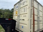 40′ x 8′ x 9.5′ high cube shipping container with 4 doors – new one trip – beige