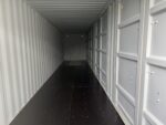 40′ x 8′ x 9.5′ high cube shipping container with 4 doors – new one trip – beige
