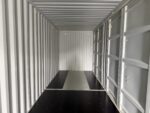40′ x 8′ x 9.5′ high cube shipping container with 4 doors – new one trip – beige
