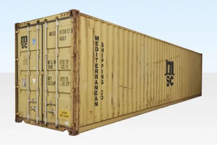 40ft x 8ft used shipping container – high cube