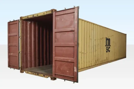 40ft x 8ft used shipping container – high cube