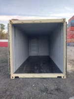 new one trip 20′ storage container with man door. tri door.