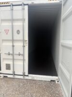 new 40ft high cube white shipping container – pure white single door storage container