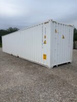 new 40ft high cube white shipping container – pure white single door storage container