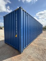 new 40ft high cube blue shipping container – gentian blue single door storage container