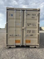 new 40ft high cube ivory shipping container – single door storage container with lock box