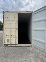 new 40ft high cube ivory shipping container – single door storage container with lock box