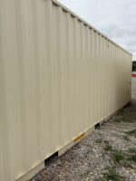 new 40ft high cube shipping container – ivory | wind & watertight storage container