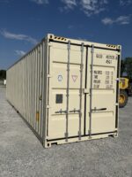 new 40ft high cube shipping container – ivory | wind & watertight storage container