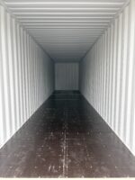 new 40ft high cube shipping container – ivory | wind & watertight storage container