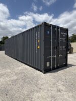 new 40ft high cube double door shipping container – slate gray | tunnel storage container