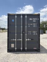new 40ft high cube double door shipping container – slate gray | tunnel storage container