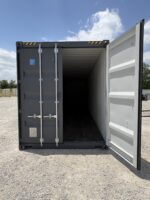 new 40ft high cube double door shipping container – slate gray | tunnel storage container
