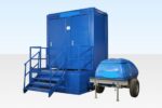 double mains toilet waste tank (500 gallon steel heavy duty unit)