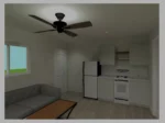 20’x16’ modified shipping container office for sale | adu container home