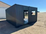 20’x16’ modified shipping container office for sale | adu container home