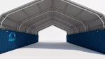 33w x 40l x 12h peak double truss kwanzaa hut shipping container roof quonset